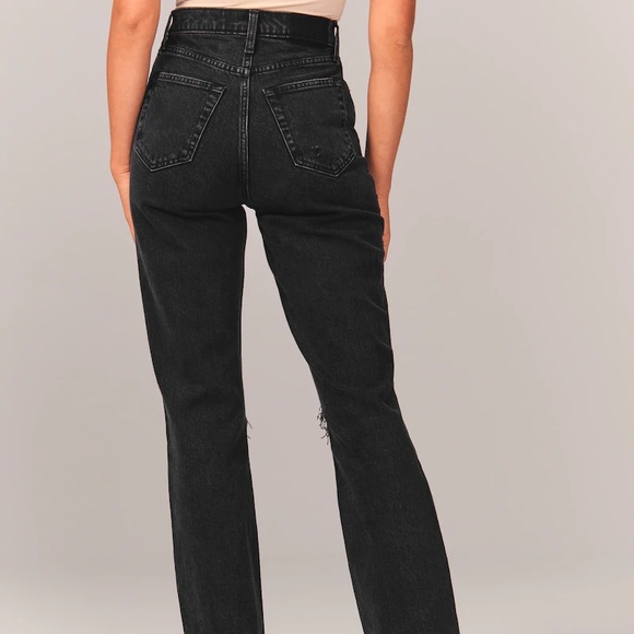 Abercrombie & Fitch 90s Ultra High Rise Straight Jeans Size W28 / 6R - Picture 7 of 8